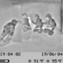 Infrared Image inside a house fire.